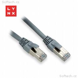 LYNX FTP patch kabel Cat6, PVC, 0,5m, šedý (balení