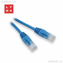 LYNX UTP patch kabel Cat5e, PVC, CCA, 1m, modrý (b
