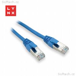 LYNX FTP patch kabel Cat5e PVC, CCA, 1m, modrý (ba