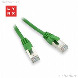 LYNX FTP patch kabel Cat5e PVC, CCA, 2m, zelený
