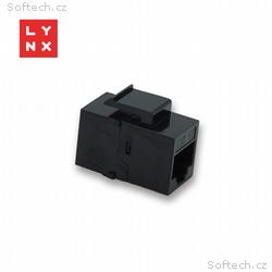 LYNX keystone spojka UTP Cat5e, 8P8C, černá