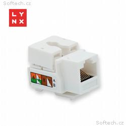 LYNX keystone UTP Cat5e, 90 stp., bílý