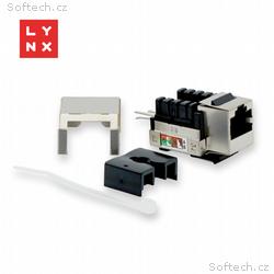 LYNX keystone STP Cat5e, 90 stp., stříbrný
