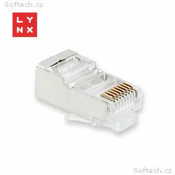 LYNX konektor STP Cat5e, 50µ, 100ks