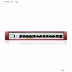 ZYXEL USG Flex 500H, 4*2.5Gig.,8*1G, USB, PoE, 1YR