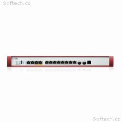 ZYXEL USG Flex 700H, 12x RJ-45,2x SFP+,PoE, 1YR se