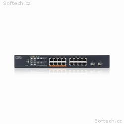 ZYXEL XMG1915-18EP 2.5GbE Smart hybrid mode Switch