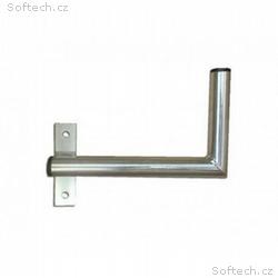 Držák antény na zeď u okna s pásem, levé uchycení,