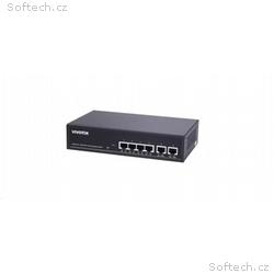Vivotek PoE switch AW-GEL-065A-060, 4xGE PoE(802.3