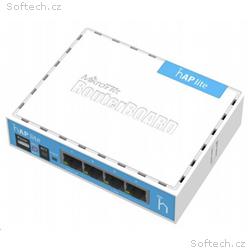 MikroTik hAP Lite (classic), 650MHz CPU, 32MB RAM,