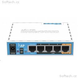 MikroTik hAP, 650MHz CPU, 64MB RAM, 5x LAN, integr