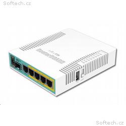 MikroTik RouterBOARD hEX PoE, 800MHz CPU, 128MB RA