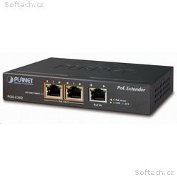 Planet POE-E202 PoE extender, 1xPoE-in, 2xPoE-out 