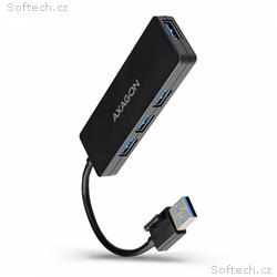 AXAGON HUE-G1A, 4x USB 3.2 Gen 1 SLIM hub, kabel T