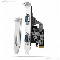 AXAGON PCEA-S2N, PCIe řadič - 2x sériový port (RS2