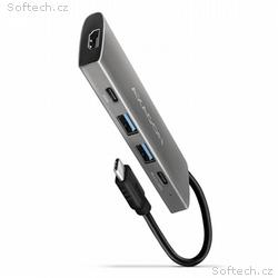 AXAGON HMC-5G2, USB 10Gbps hub, porty 2x USB-A, 2x