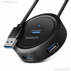 AXAGON HUE-P1A, 4x USB 3.2 Gen 1 ROUND hub, micro 