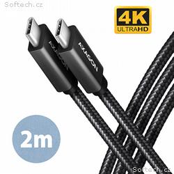 AXAGON BUCM32-CM20AB, SPEED+ kabel USB-C <-> USB-C