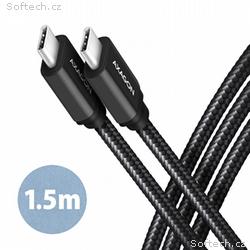 AXAGON BUCM3-CM15AB, SPEED kabel USB-C <-> USB-C, 