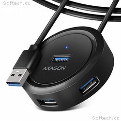 AXAGON HUE-P1AL, 4x USB 3.2 Gen 1 ROUND hub, micro