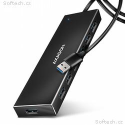 AXAGON HUE-F7A, 7x USB 3.2 Gen 1 ALU FLAT CHARGING