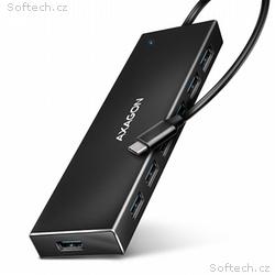 AXAGON HUE-F7C, 7x USB 3.2 Gen 1 ALU FLAT CHARGING