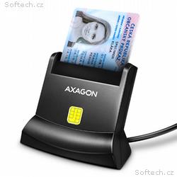 AXAGON CRE-SM4N, USB-A StandReader čtečka kontaktn