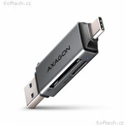 AXAGON CRE-DAC, USB-C + USB-A, 5 Gbps - MINI čtečk