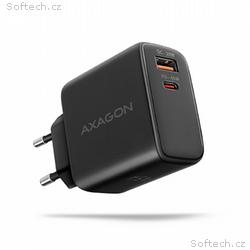 AXAGON ACU-PQ45 GaN nabíječka do sítě 45W, 2x port