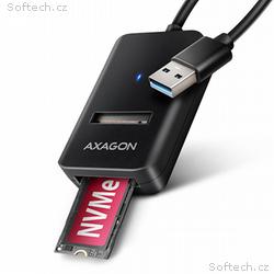 AXAGON ADM2-AM USB-A 10Gbps - M.2 NVMe & SATA SSD 