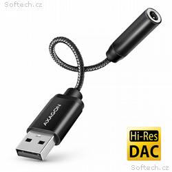 AXAGON ADA-HA, USB-A na 3.5mm jack Hi-Res DAC audi