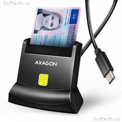 AXAGON CRE-SM4NC, USB-C čtečka kontaktních karet S