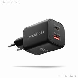 AXAGON ACU-PQ100, GaN nabíječka do sítě 100W, USB-