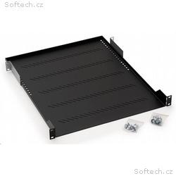 TRITON Police s perforací 19", 1U, 750mm, nosnost 