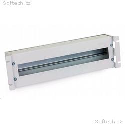 TRITON 19" jističová lišta 3U s krytem, DIN, šedá