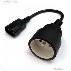 Redukce pro UPS (IEC320-C14) - FR zásuvka (CEE7, 5