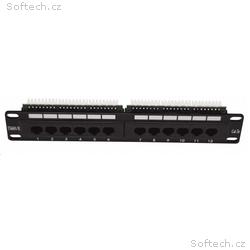 10" Patch panel LEXI-Net 12port, UTP, Cat5E, duáln
