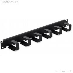 TRITON 19" vyvazovací panel 1U, 6x vyvazovací háče