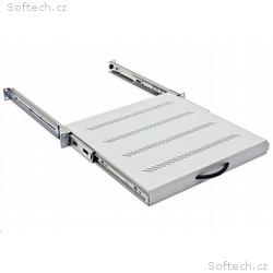 19" výsuv.police 550mm plnovýsuv, nosn.45kg černá