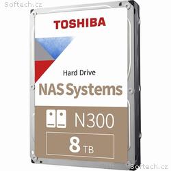 TOSHIBA HDD N300 NAS 8TB, SATA III, 512MB cache, B