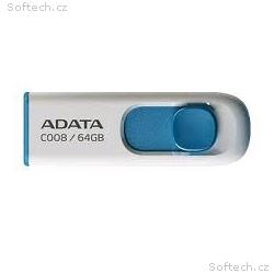 ADATA Flash Disk 64GB C008, USB 2.0 Classic, bílá