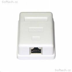 Zásuvka STP 1x RJ45 Cat5E, blok 110, na omítku