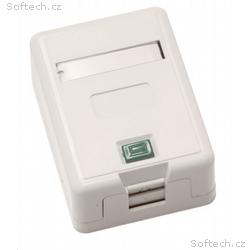 Zásuvka neosazená 1x RJ45 na omítku