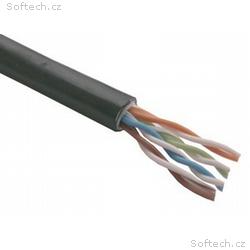 UTP kabel PlanetElite, Cat5E, drát, dvojitý venkov