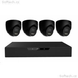 N85P4 HOME NVR PoE recorder + 4x black camera, 3K+
