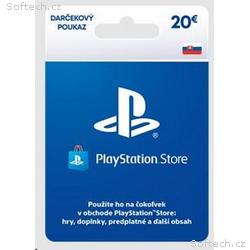 PlayStation Live Cards 20 EUR Hang pro SK PS Store