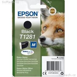 EPSON ink čer Singlepack "Liška" Black T1281 DURAB