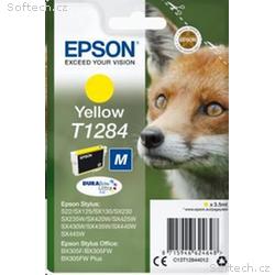 EPSON ink bar Singlepack "Liška" Yellow T1284 DURA