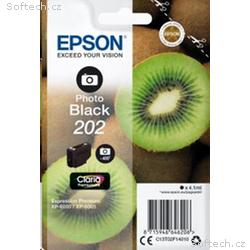 EPSON ink čer Singlepack "Kiwi" Photo Black 202 Cl