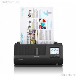 EPSON skener ES-C380W, A4, 600x600dpi, USB, Wi-Fi 